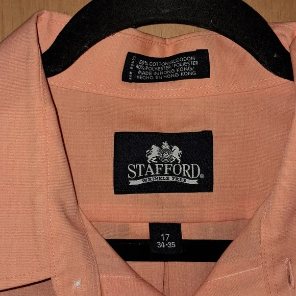 Men's size 17(34-35) button down shirt - Picture 3 of 3